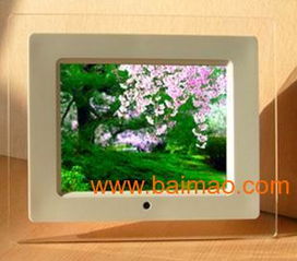 供应8寸数字屏亚克力数码相框、木制相框及广告礼品 一站式数字广告制作解决方案